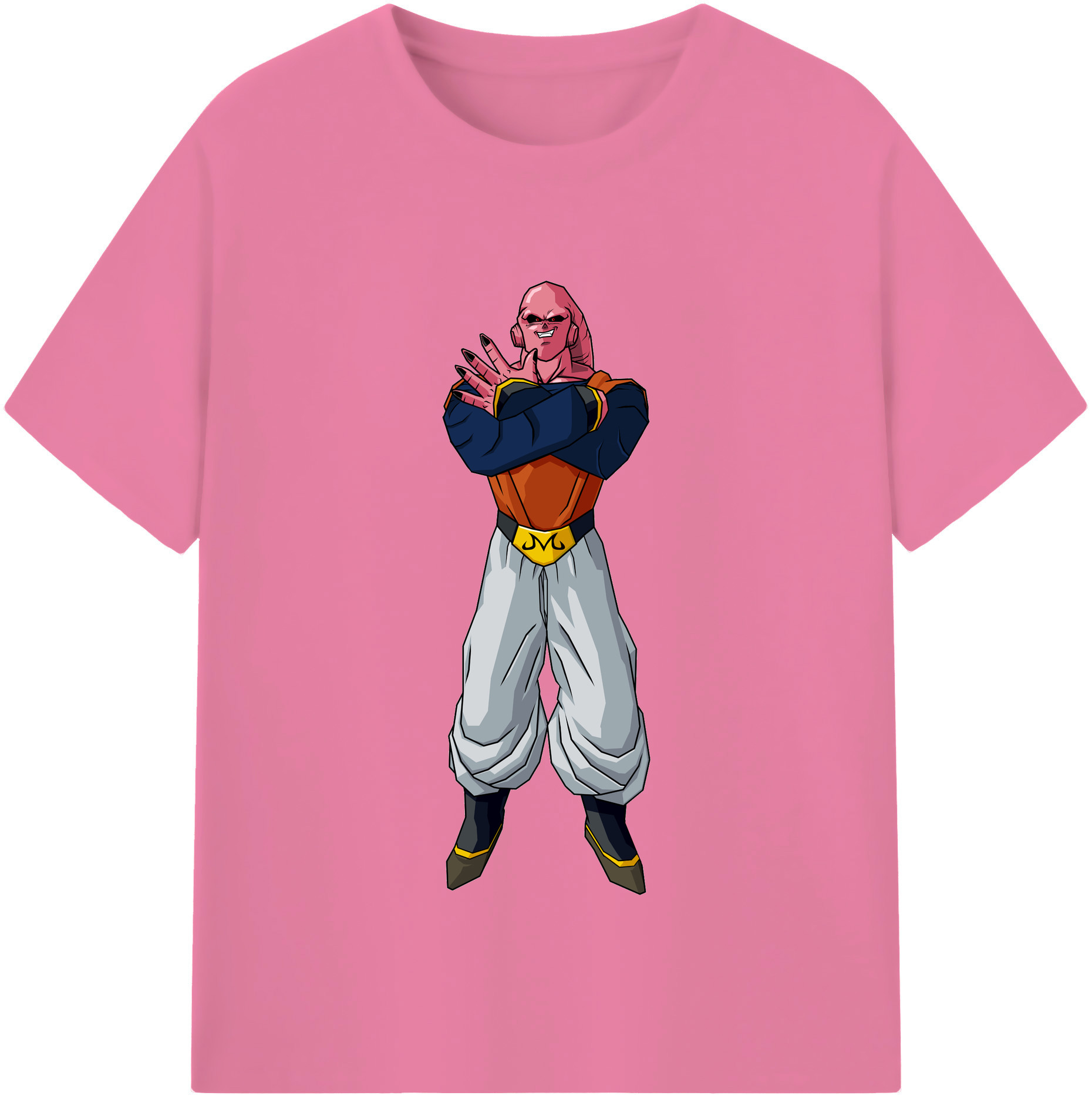 （画像用） ドラゴンボール 魔人ブウ DRAGON BALL Majin Buu 綿100％半袖Tシャツ（フロントプリント）